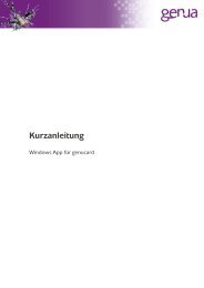 Kurzanleitung - Windows App für genucard (deutsch) - GeNUA
