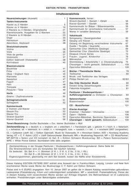 Frankfurt Main Edition Peters