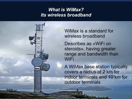 What is WiMax? - CWI