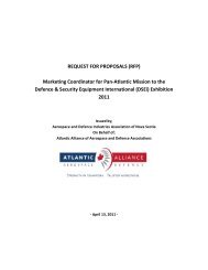 request for proposals (rfp) - Atlantic Alliance Aerospace Defence