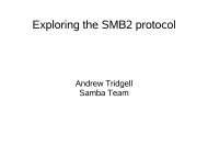 Exploring the SMB2 protocol - Samba