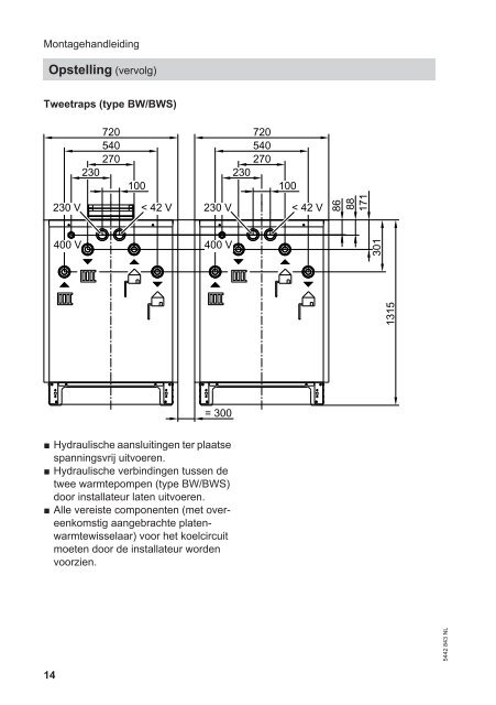 45kW Montage- en service-handleiding Vitocal 300 ... - Viessmann