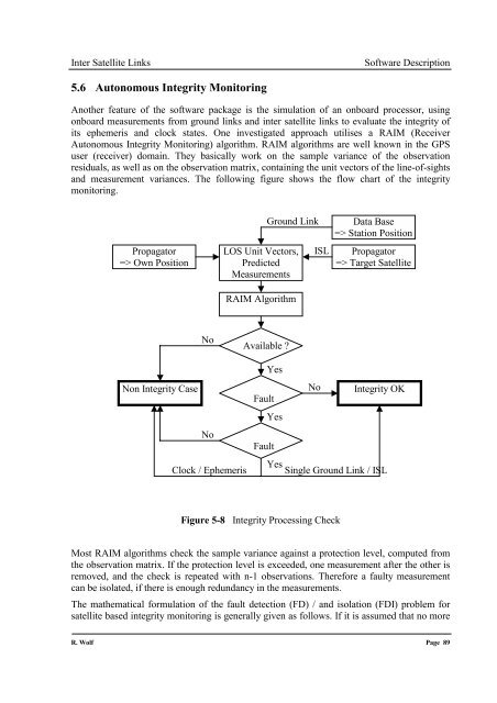 Satellite Orbit and Ephemeris Determination using Inter Satellite Links