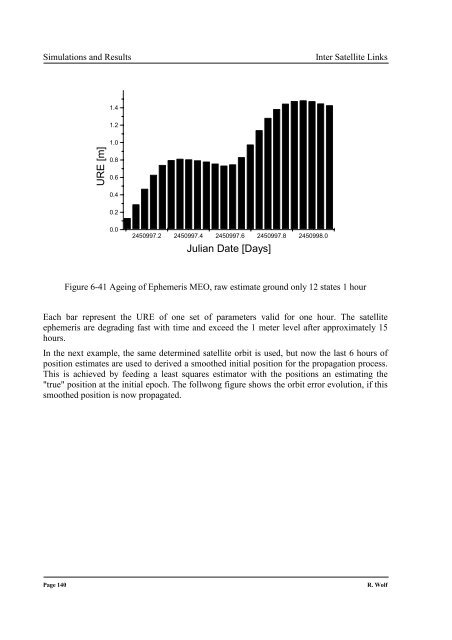 Satellite Orbit and Ephemeris Determination using Inter Satellite Links