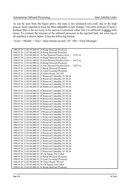 Satellite Orbit and Ephemeris Determination using Inter Satellite Links