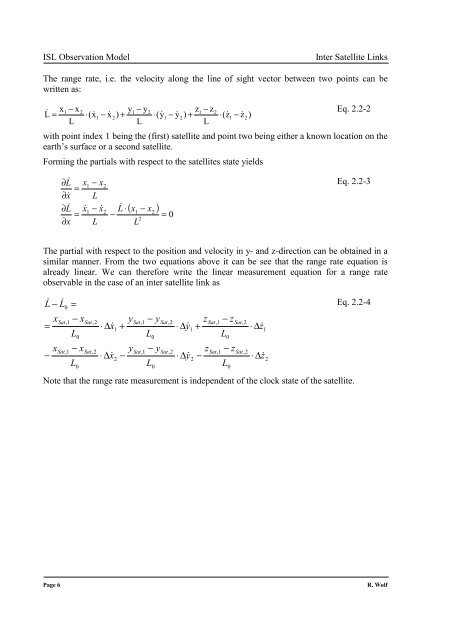 Satellite Orbit and Ephemeris Determination using Inter Satellite Links