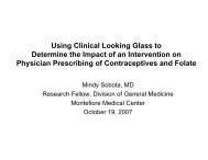 Using Clinical Looking Glass to Determine the Impact of an ...