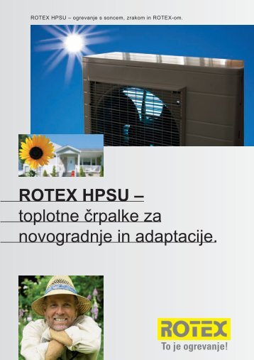 ROTEX HPSU â toplotne Ärpalke za novogradnje in ... - Seltron