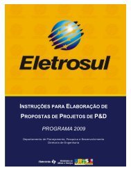 PROGRAMA 2009 - Eletrosul