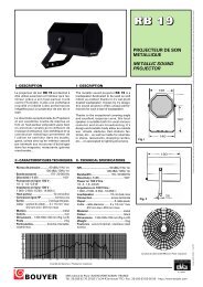 Projecteur de son RB19 Bouyer - Francis MERCK sur le NET