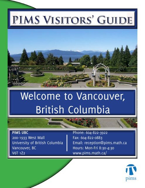 PIMS Visitor Guide