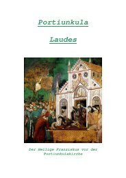 Portiunkula Laudes - Waldbreitbacher Franziskanerinnen