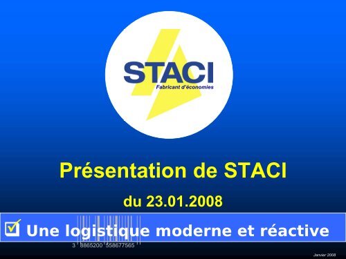 Présentation de STACI. du 23.01.2008. 3 8865200 558677565… - Aftp