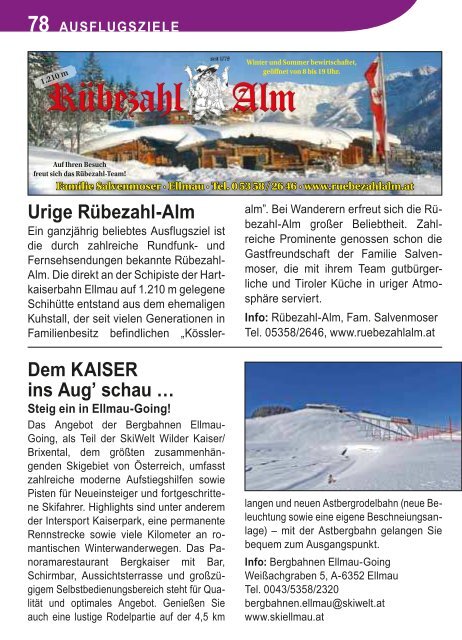 Ellmau Holiday Winter 2012/13 (PDF ca. 10 - Ellmau Info