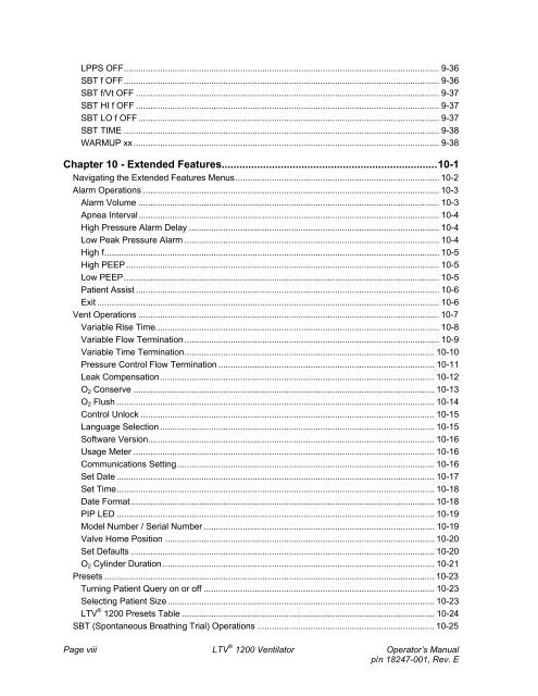 LTV 1200 Operator's Manual - AARC.org