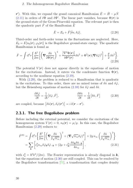 Bogoliubov Excitations of Inhomogeneous Bose-Einstein ...