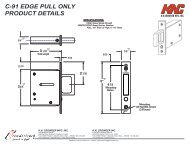 c-91 edge pull only installation & template - KN Crowder Inc