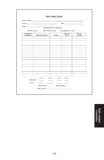 Obedience Regulations - American Kennel Club