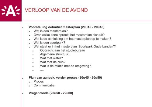 DEFINITIEF MASTERPLAN SPORTPARK OUDE LANDEN - Infrabel