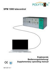 Anleitung Polytron SPM 1000 telecontrol