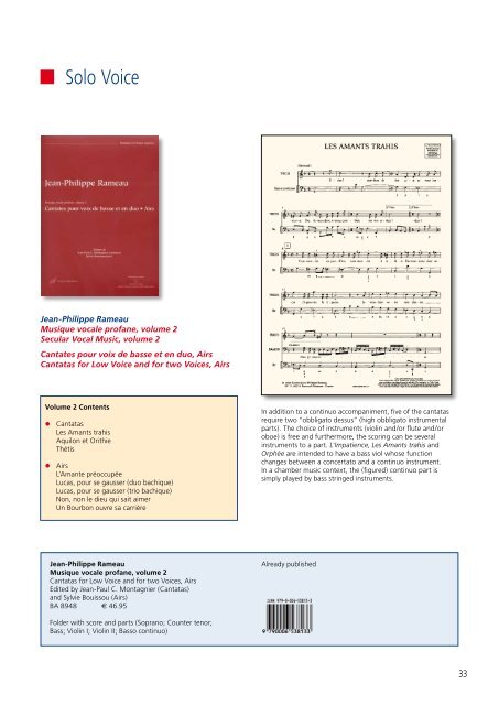 Bärenreiter The Programme New Publications Sheet Music 1/2010