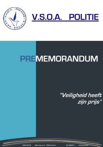 prememorandum definitief pdf nl 30032011t0122 - VSOA