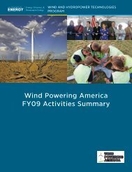 Wind and Hydropower Technologies Program - Wind Powering ...