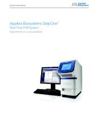 Applied Biosystems StepOne™ Real-time PCR System Esperimenti ...