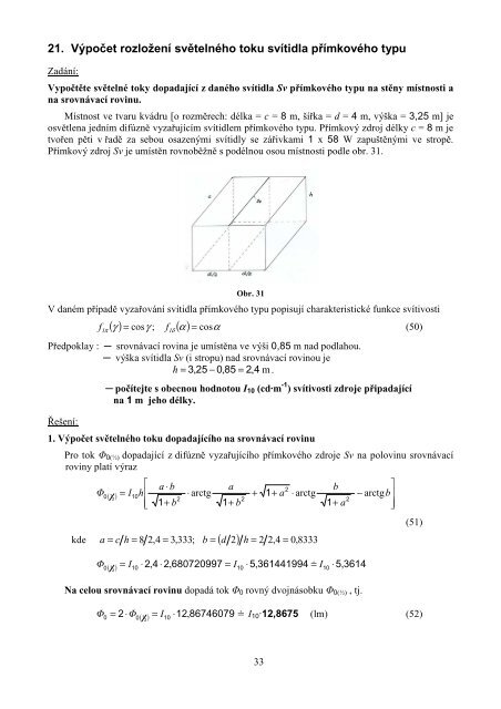 Řešené příklady - Magisterský program Inteligentní budovy