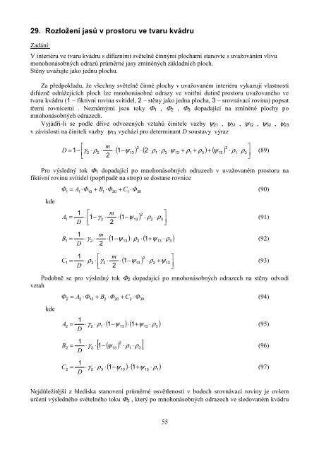 Řešené příklady - Magisterský program Inteligentní budovy