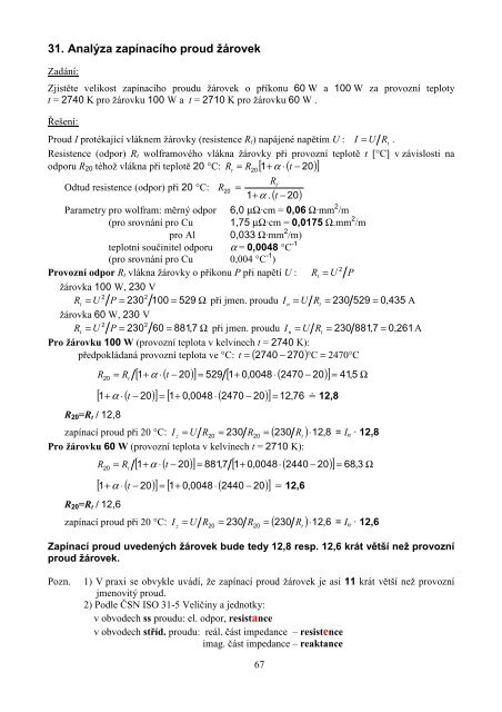 Řešené příklady - Magisterský program Inteligentní budovy