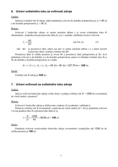 Řešené příklady - Magisterský program Inteligentní budovy