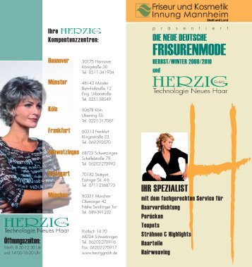 FRISURENMODE - Friseur und Kosmetik Innung Mannheim