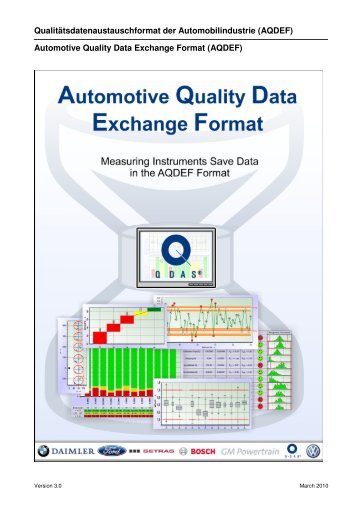 Automotive Quality Data Exchange Format (AQDEF) - Q-DAS