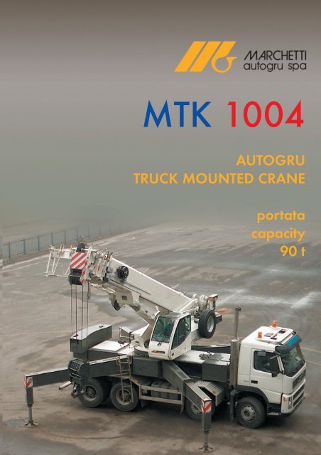 Depliant MTK 1004 - AGD Equipment