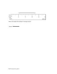 What is the length of the toothpick in the figure above ... - McREL