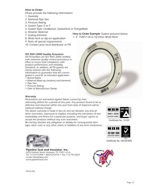 Sealing Gaskets - GPT