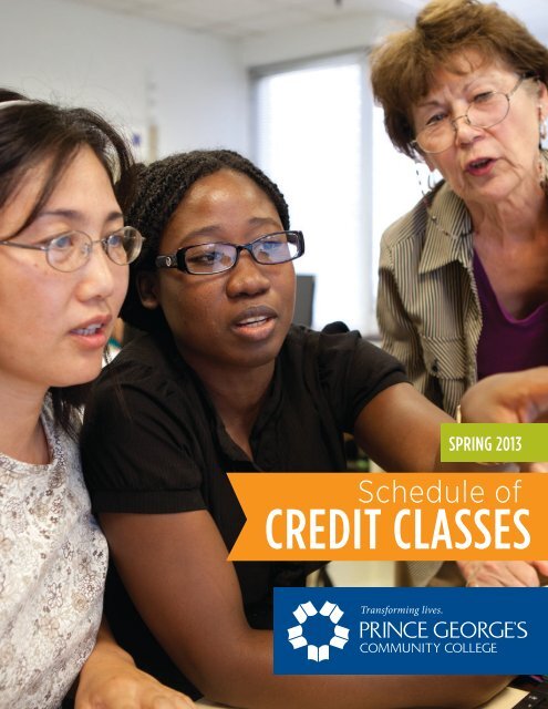 Schedule of CREDIT CLASSES - Prince George's Community College