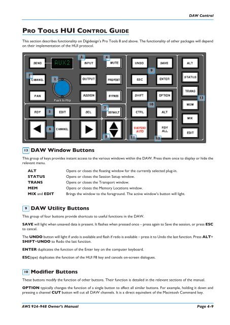 AWS 924-948 - Solid State Logic