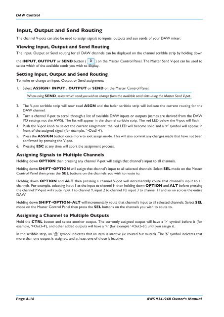 AWS 924-948 - Solid State Logic