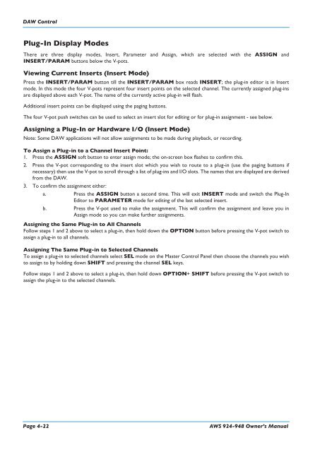 AWS 924-948 - Solid State Logic