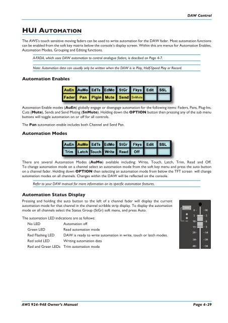 AWS 924-948 - Solid State Logic