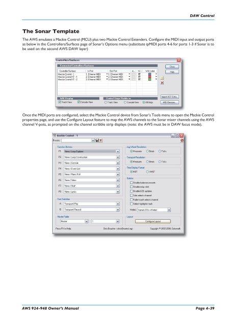 AWS 924-948 - Solid State Logic