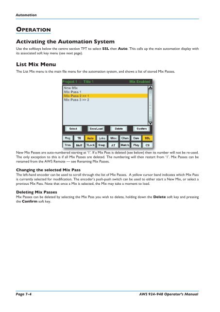 AWS 924-948 - Solid State Logic