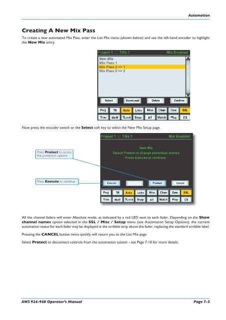 AWS 924-948 - Solid State Logic