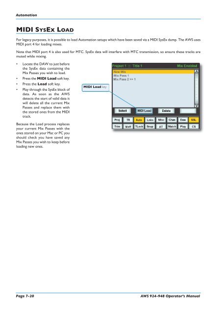 AWS 924-948 - Solid State Logic