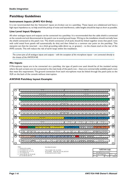 AWS 924-948 - Solid State Logic