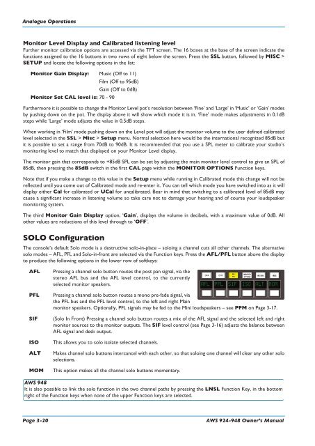 AWS 924-948 - Solid State Logic