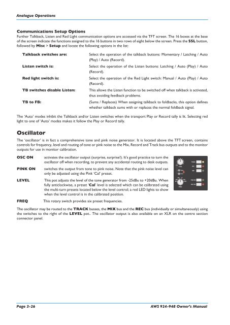 AWS 924-948 - Solid State Logic