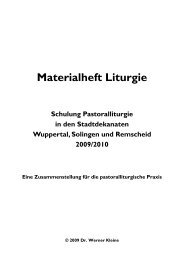 Materialheft Pastoralliturgie - Pastoralservice.de